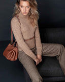 1/2" RING BELT in Funghi Napa skinny belt Kendall Conrad   