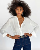 1" RING BELT in Sienna Napa leather belt Kendall Conrad   