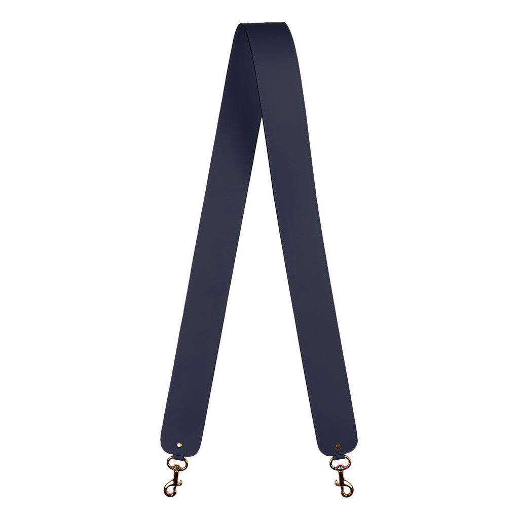 2"  SWIVEL CROSSBODY STRAP in Navy Napa bag strap Kendall Conrad   