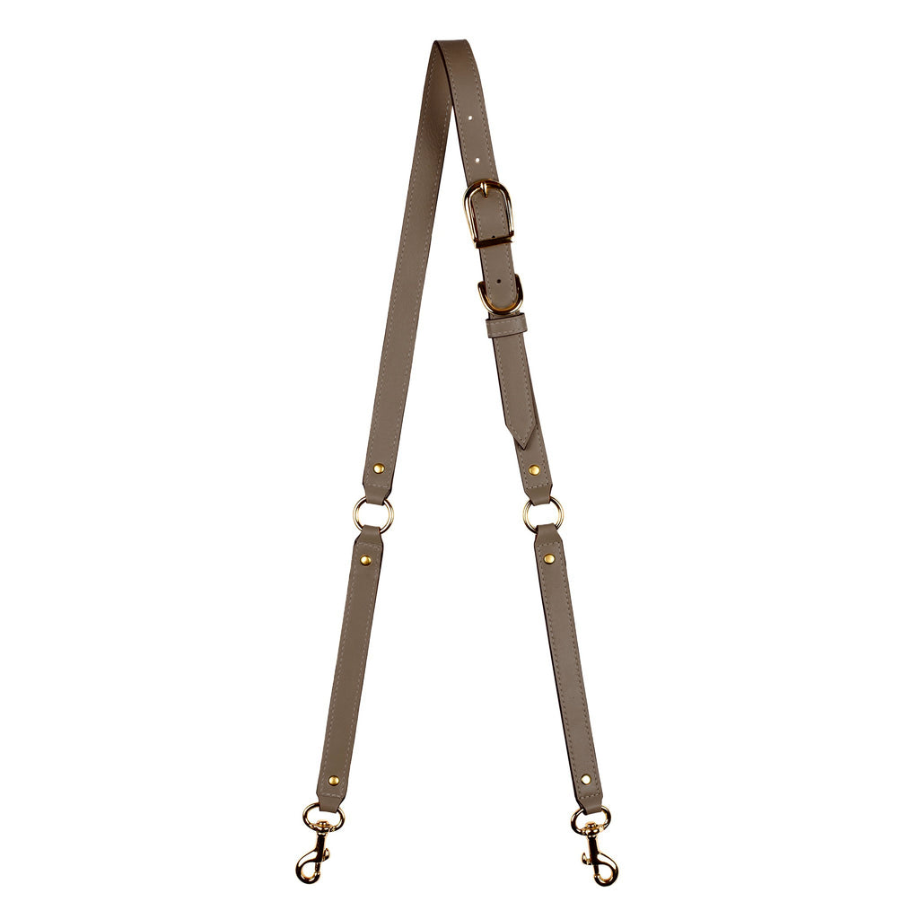 3/4"  SWIVEL CROSSBODY STRAP in Funghi Napa bag strap Kendall Conrad   