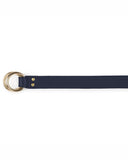 DOUBLE RING BELT in Navy Napa leather belt Kendall Conrad   