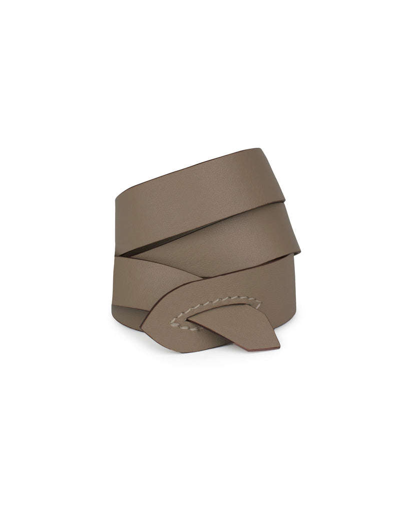 GIRONA WRIST WRAP in Funghi Napa leather bracelet Kendall Conrad   