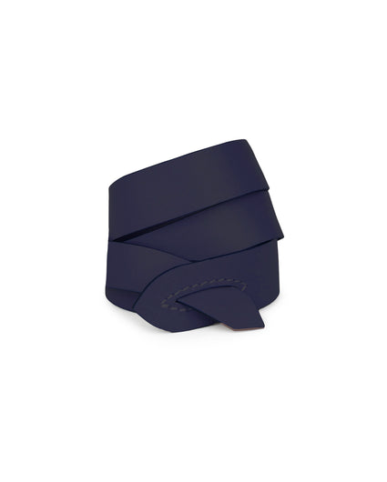 GIRONA WRIST WRAP in Navy Napa leather bracelet Kendall Conrad   