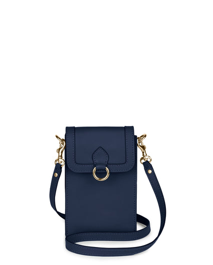 GITANA MINI + BELT BAG in Navy Napa small phone case bag Kendall Conrad   