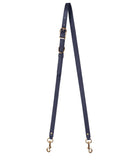 1/2"  SWIVEL CROSSBODY STRAP in Navy Napa bag strap Kendall Conrad   