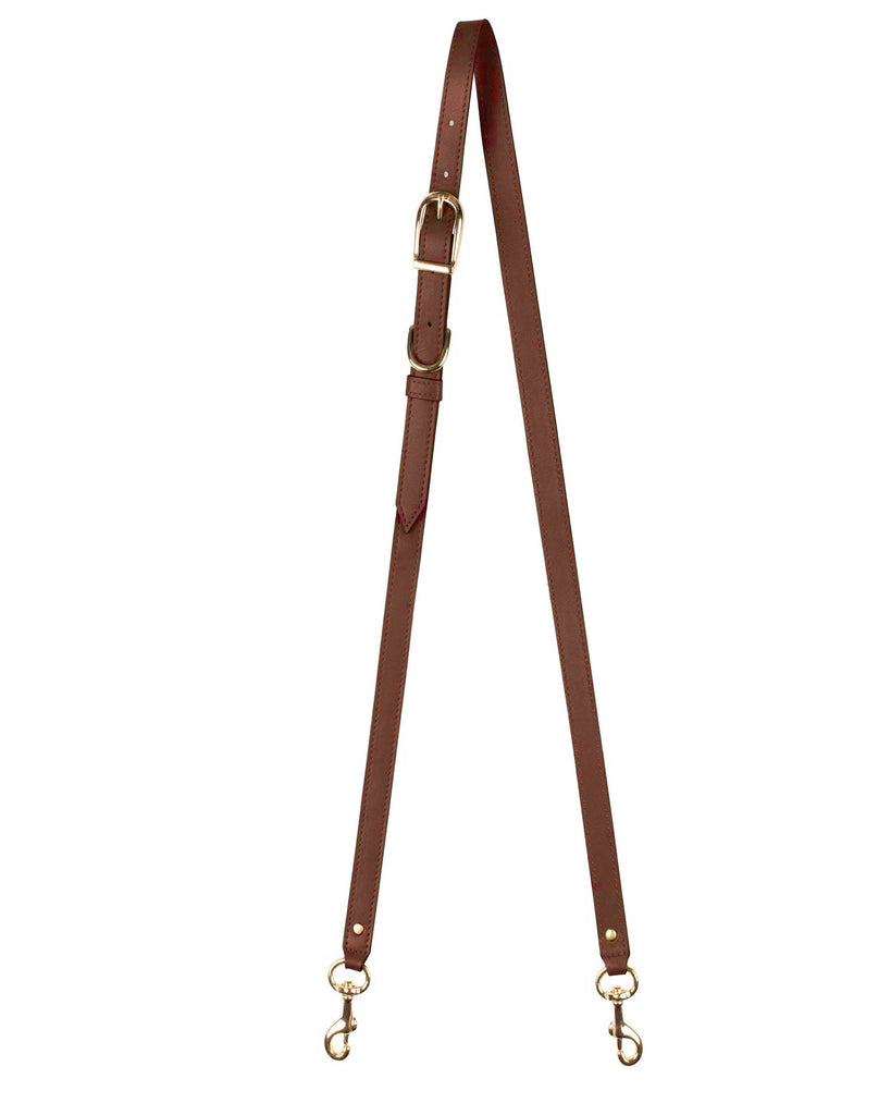 1/2"  SWIVEL CROSSBODY STRAP in Sienna Napa bag strap Kendall Conrad   