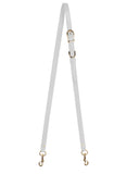 1/2"  SWIVEL CROSSBODY STRAP in White Napa bag strap Kendall Conrad   