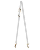 1/2"  SWIVEL CROSSBODY STRAP in White Napa bag strap Kendall Conrad   