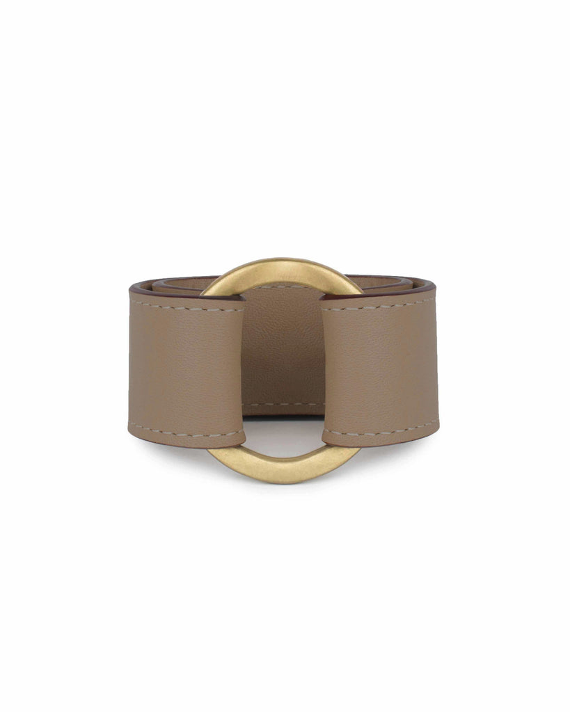 MAJA II CUFF in Funghi Napa leather bracelet Kendall Conrad   