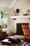 ALMOHADA in White Latigo leather pillow Kendall Conrad   
