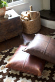 ALMOHADA in White Latigo leather pillow Kendall Conrad   