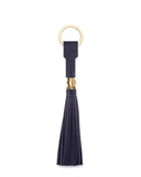 BORLITA KEY CHAIN in Navy Napa Leather leather keychain Kendall Conrad   