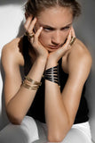 CINCHA CUFF in Sienna Napa leather bracelet Kendall Conrad   
