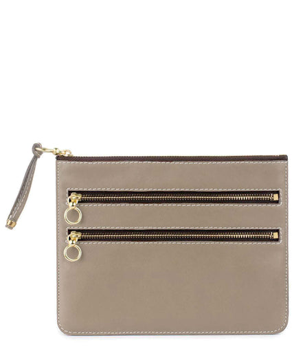COCO ZIP CASE in Beige Napa leather case Kendall Conrad   
