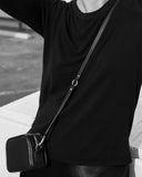 1/2"  SWIVEL CROSSBODY STRAP in Navy Napa bag strap Kendall Conrad   