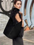 DELFINA HOBO BAG in Sienna Suede leather bag Kendall Conrad   