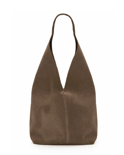 DELFINA HOBO BAG in Funghi Suede hobo bag Kendall Conrad   