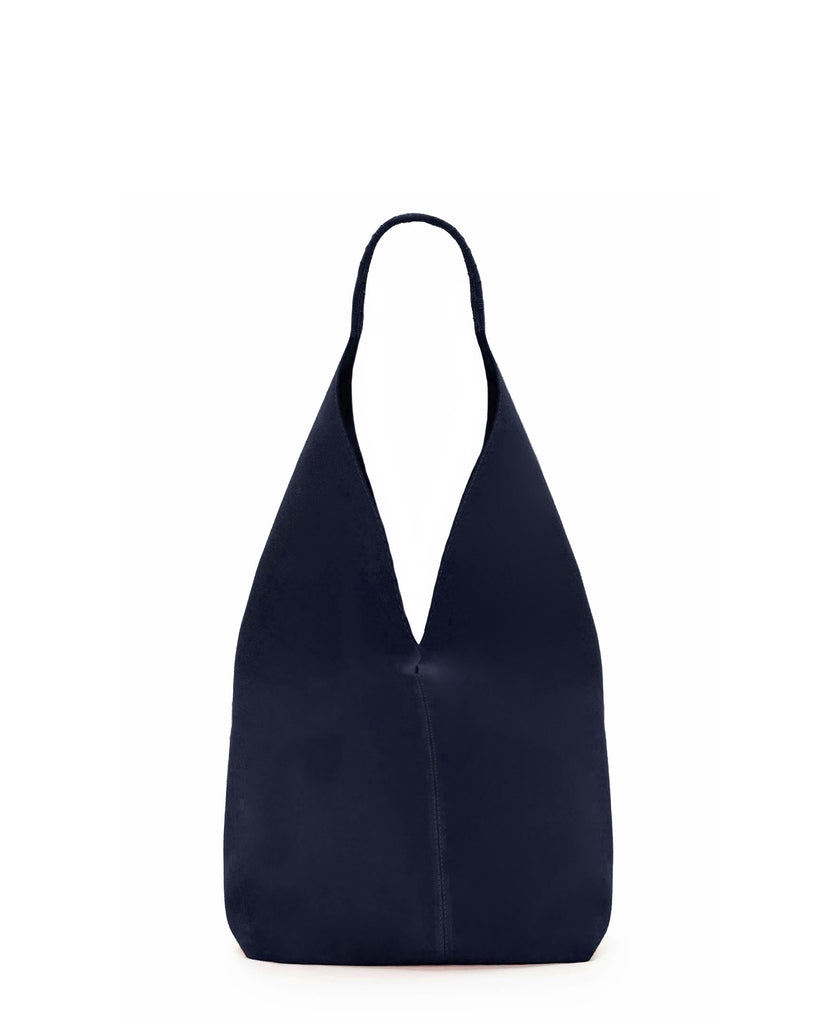 DELFINA MEDIUM HOBO BAG in Navy Suede medium hobo bag Kendall Conrad   