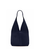 DELFINA MEDIUM HOBO BAG in Navy Suede medium hobo bag Kendall Conrad   