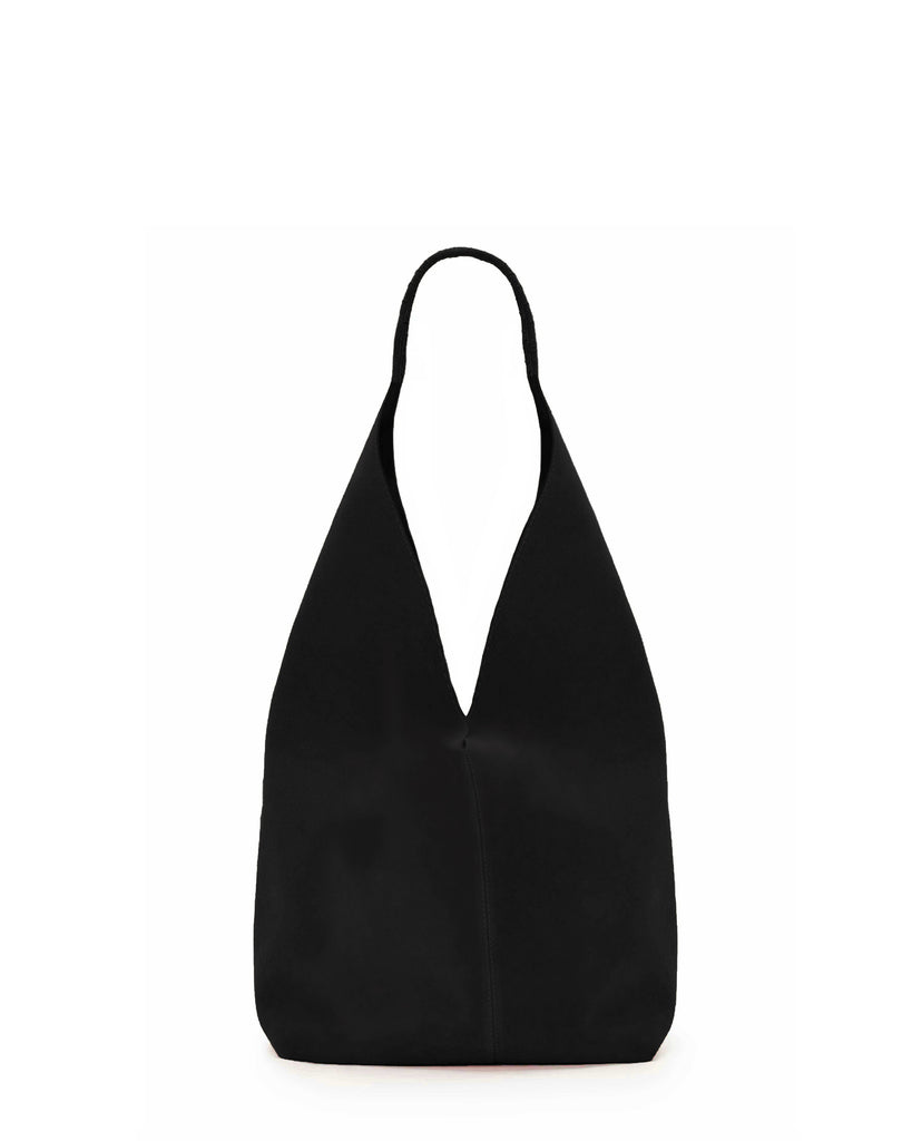 DELFINA MEDIUM HOBO BAG in Black Suede medium hobo bag Kendall Conrad   