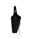 DELFINITA MINI HOBO BAG in Black Suede small leather hobo bag Kendall Conrad   