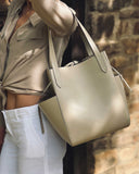 GAEL TOTE BAG in Smoke Nubuck tote bag Kendall Conrad   