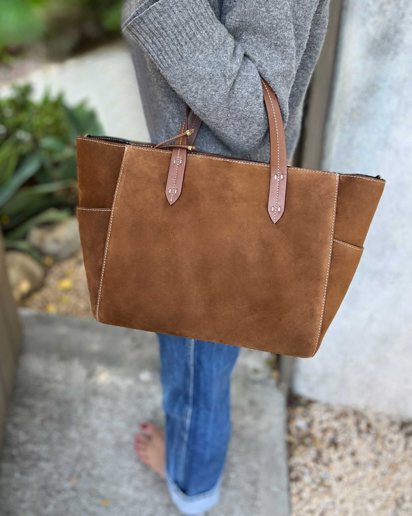 Sienna Suede Tote Bag, Bags & Wallets