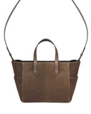 GAEL CROSSBODY BAG in Funghi Suede small crossbody bag Kendall Conrad   