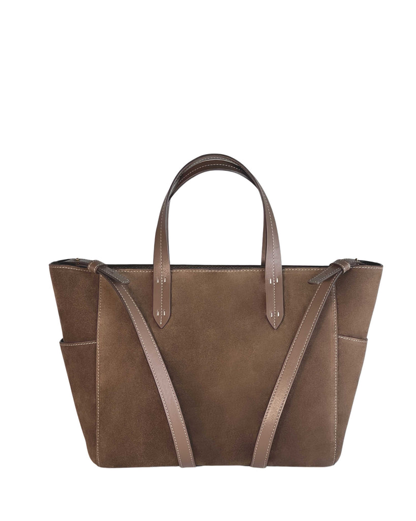 GAEL CROSSBODY BAG in Funghi Suede small crossbody bag Kendall Conrad   