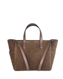 GAEL CROSSBODY BAG in Funghi Suede small crossbody bag Kendall Conrad   