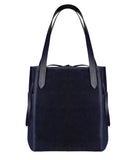 GAEL TOTE BAG in Navy Suede tote bag Kendall Conrad   