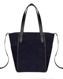 GAEL TOTE BAG in Navy Suede tote bag Kendall Conrad   