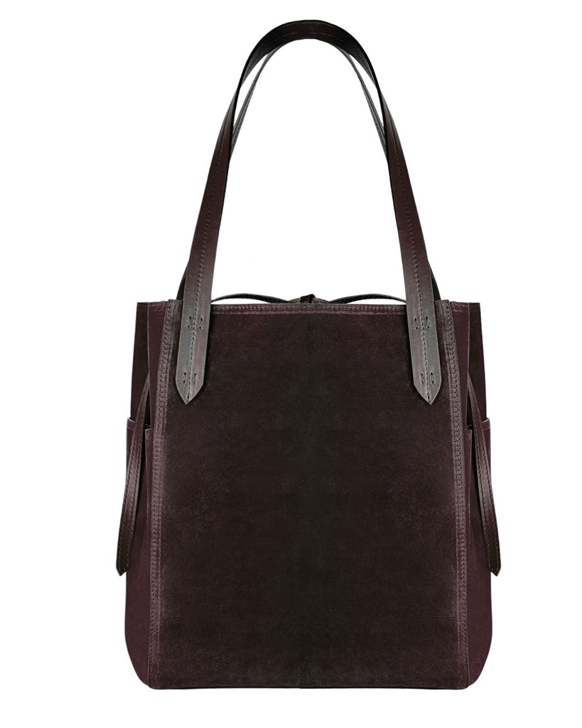 GAEL TOTE BAG in Umber Suede tote bag Kendall Conrad   
