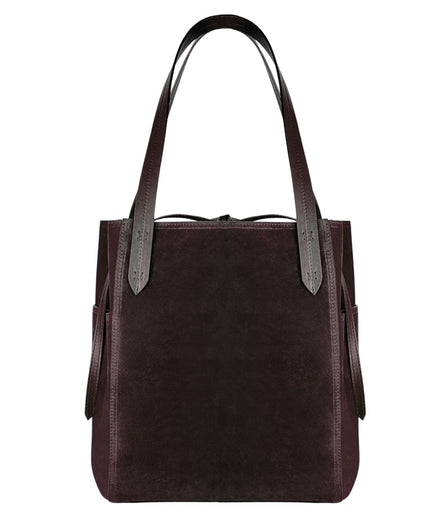 GAEL TOTE BAG in Umber Suede tote bag Kendall Conrad   