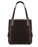 GAEL TOTE BAG in Umber Suede tote bag Kendall Conrad   