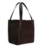 GAEL TOTE BAG in Umber Suede tote bag Kendall Conrad   