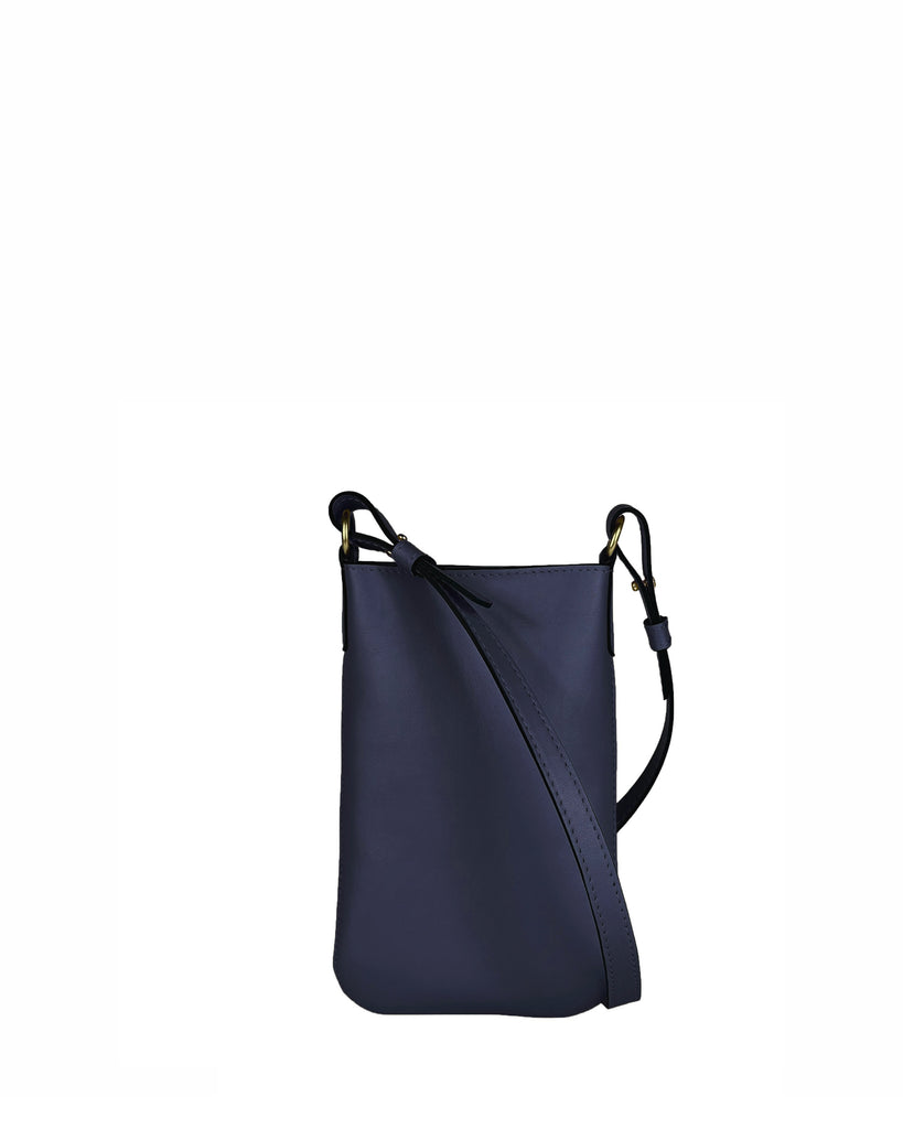 BOLERO PHONE CASE  in Navy Napa mini bag Kendall Conrad   