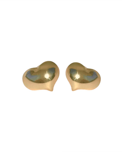 GRANDITA HEART EARRINGS earrings Kendall Conrad Solid Brass  