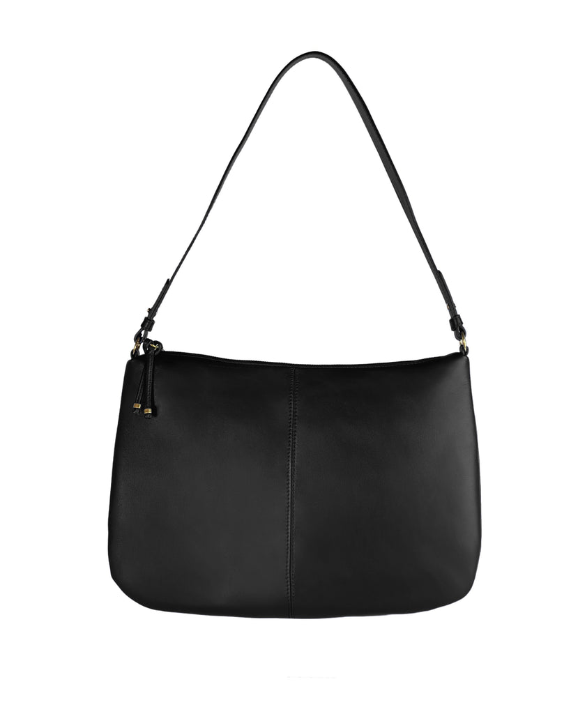 GUAPA HOBO BAG in Black Napa hobo bag Kendall Conrad   