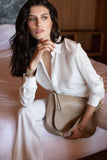 GUAPA HOBO BAG in Black Napa hobo bag Kendall Conrad   