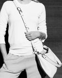3/4"  SWIVEL CROSSBODY STRAP in Funghi Napa bag strap Kendall Conrad   