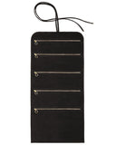 JEWELRY ROLL in Black Suede leather case Kendall Conrad   