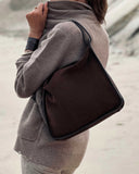PAZ SHOULDER BAG in Smoke Nubuck shoulder bag Kendall Conrad   