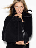 L'AVENTURA LARGE BUCKET BAG in Chocolate Suede leather Kendall Conrad   