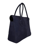 LUPE SINO II TOTE BAG in Navy Suede tote bag Kendall Conrad   