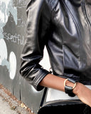 MAJA II CUFF in Funghi Napa leather bracelet Kendall Conrad   