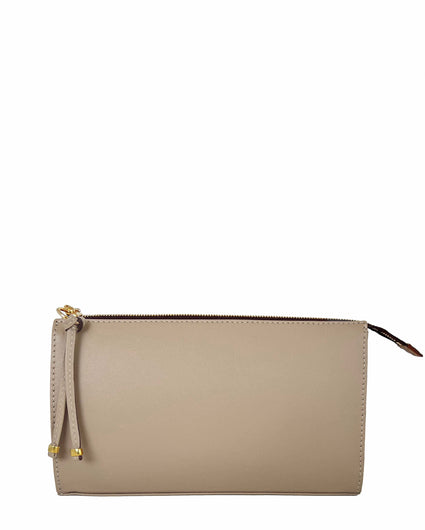 MAQUILLAJE ZIP POUCH in Beige Napa case goods Kendall Conrad   