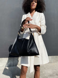 NEREIDA SHOULDER BAG in Navy Napa shoulder bag Kendall Conrad   