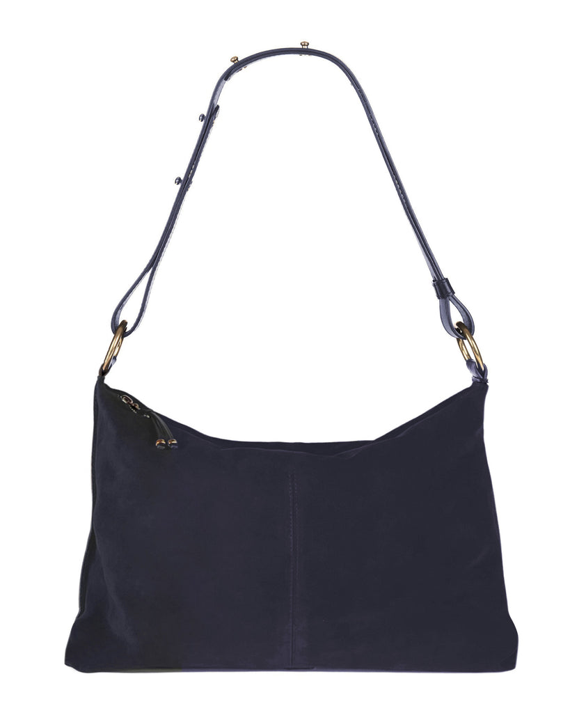 NEREIDA SHOULDER BAG in Black Suede shoulder bag Kendall Conrad   