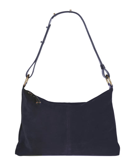 NEREIDA SHOULDER BAG in Black Suede shoulder bag Kendall Conrad   